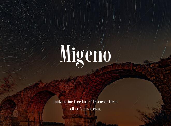 Migeno Font