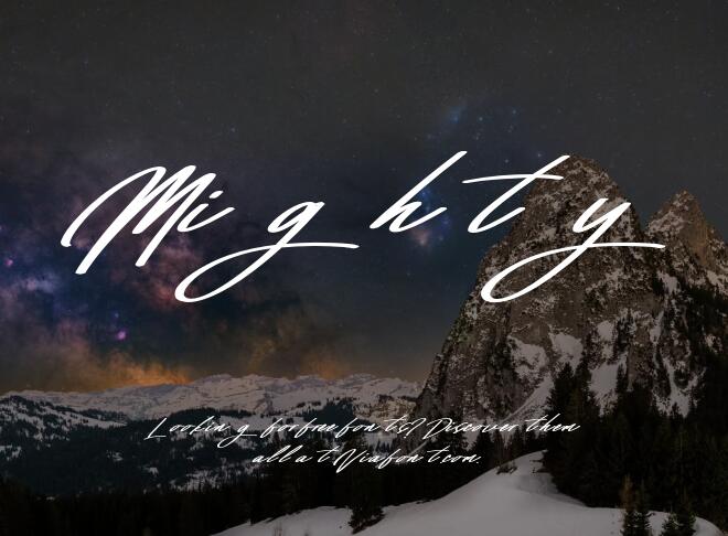 Mighty Font