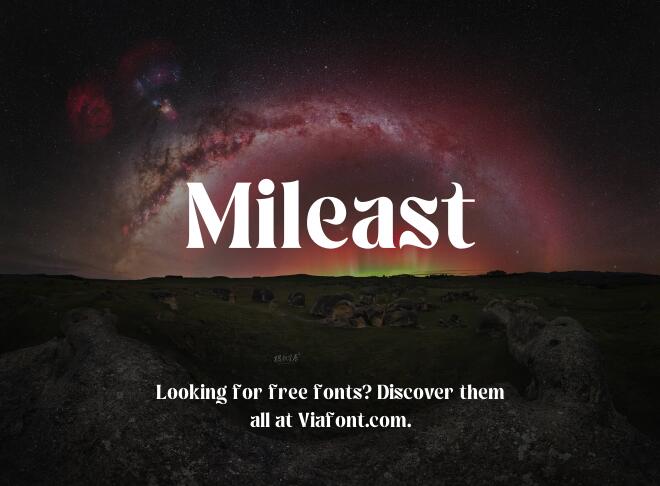 Mileast Font