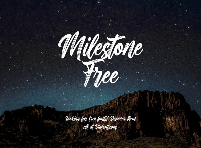 Milestone Free Font