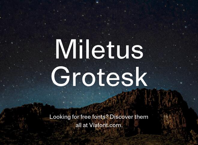 Miletus Grotesk Font