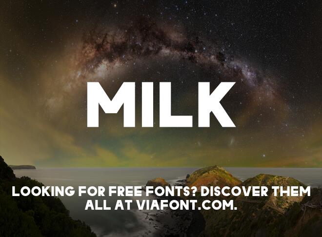Milk Font