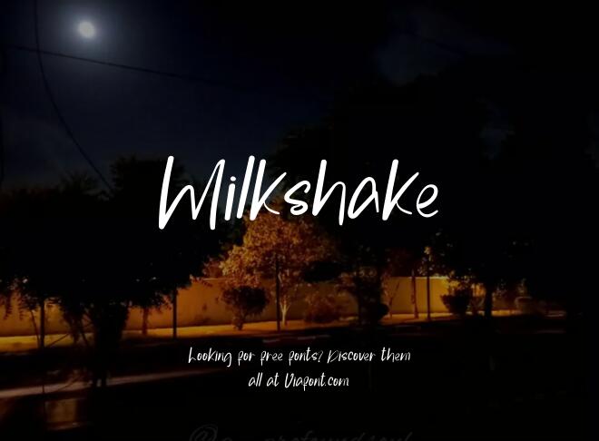 Milkshake Font