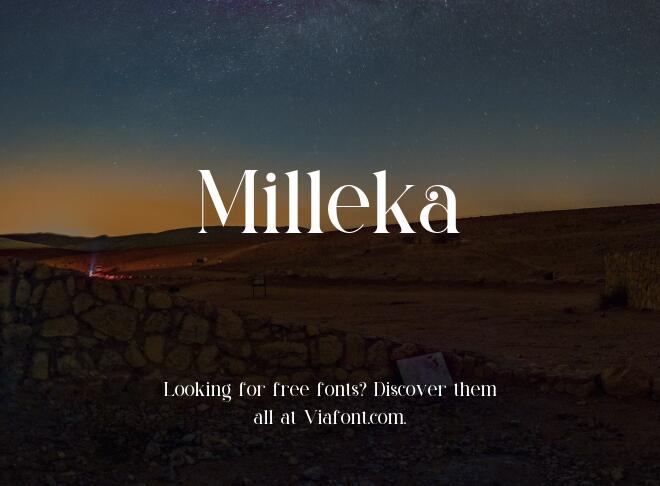 Milleka Font