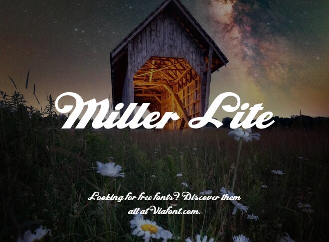 Miller Lite Font