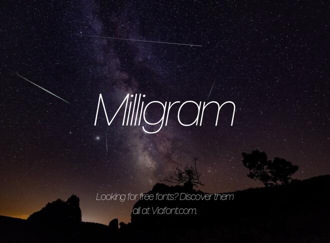 Milligram Font