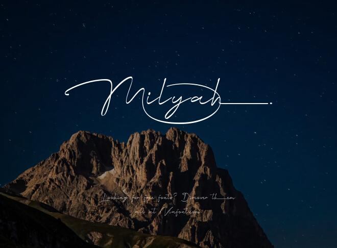 Milyah Font