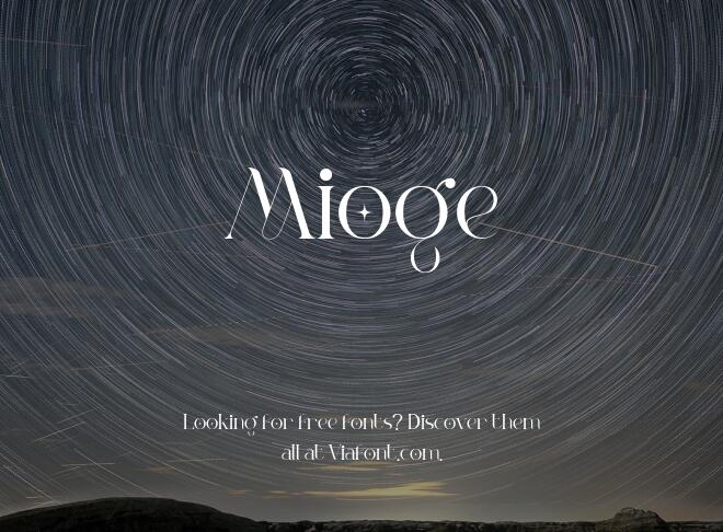 Mioge Font