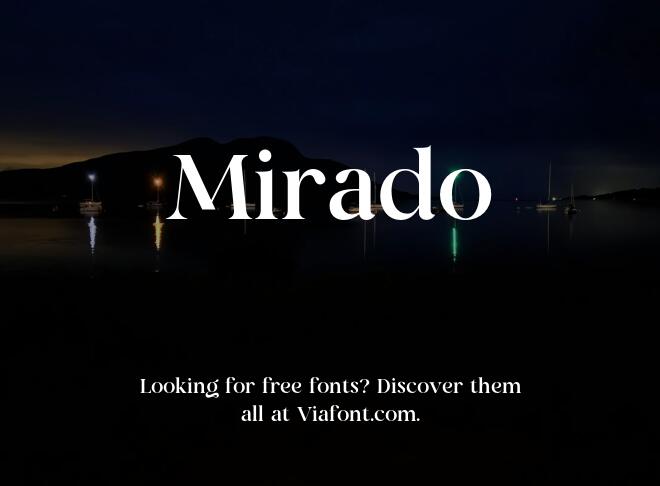 Mirado Font