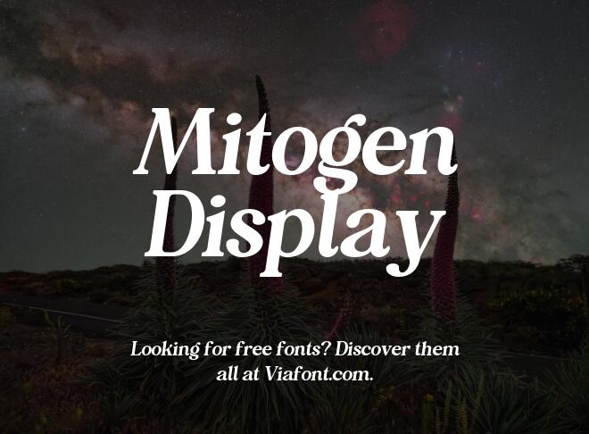 Mitogen Display Font