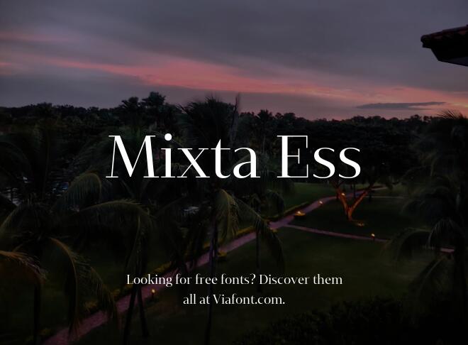 Mixta Ess Font