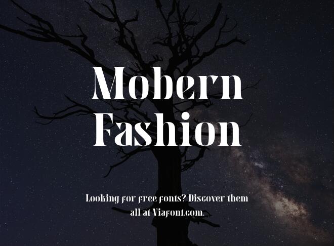Mobern Fashion Font