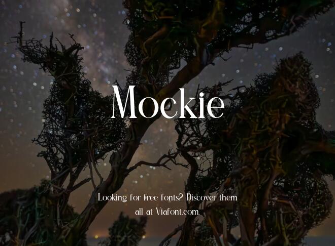 Mockie Font