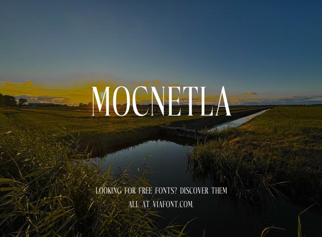 Mocnetla Font