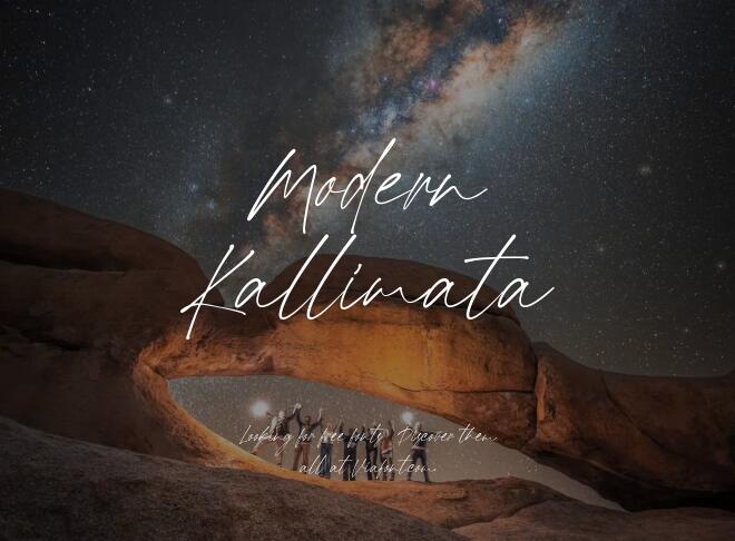 Modern Kallimata Font