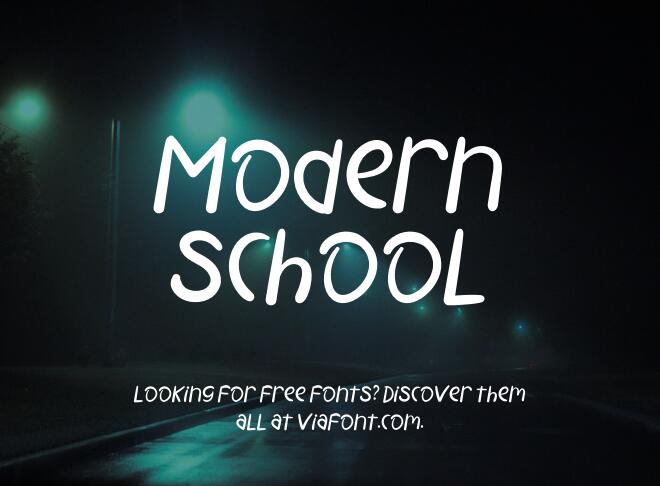 Modern School Font