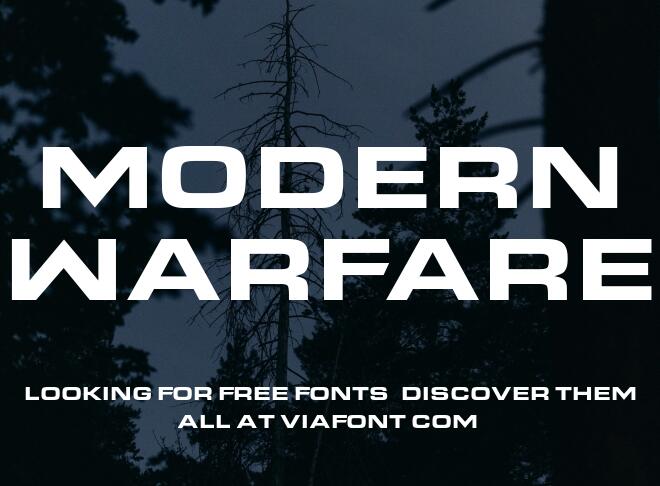Modern Warfare Font