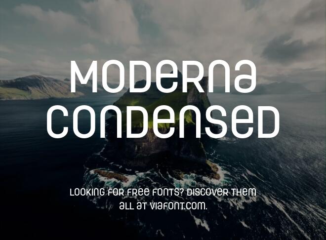 Moderna Condensed Font