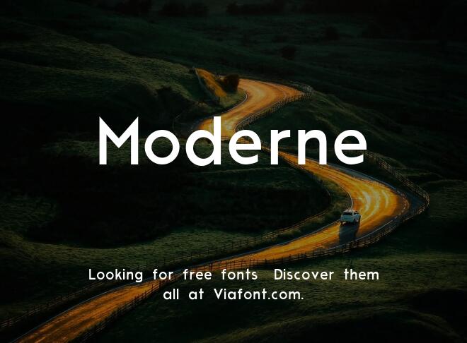 Moderne Font