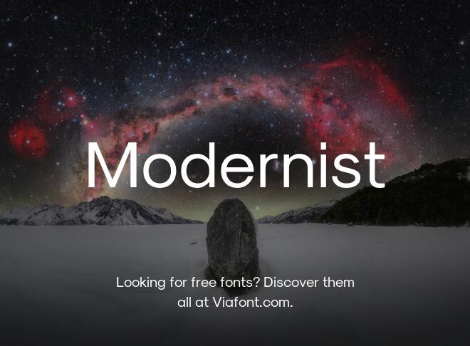 Modernist Font