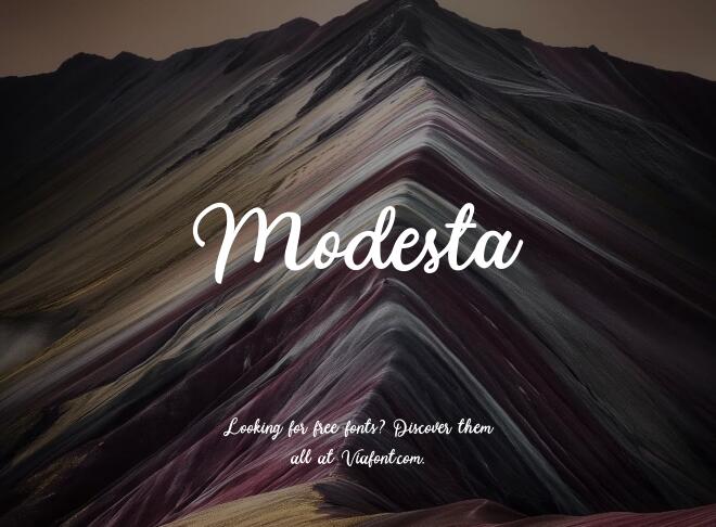 Modesta Font