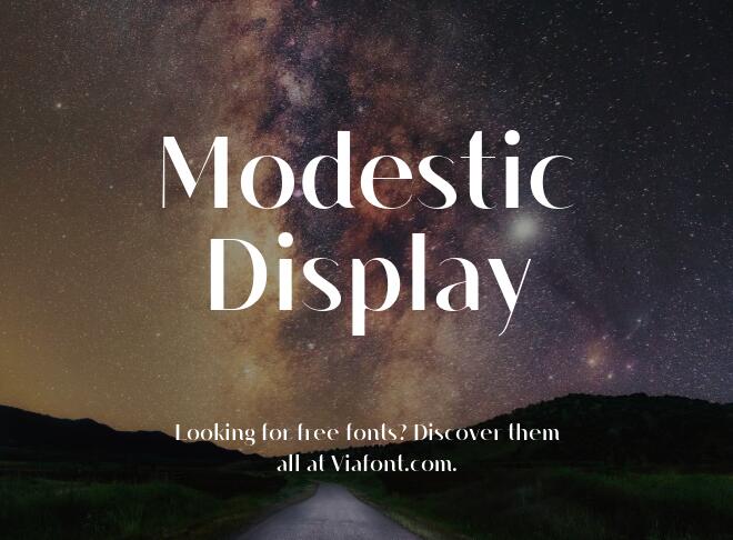 Modestic Display Font