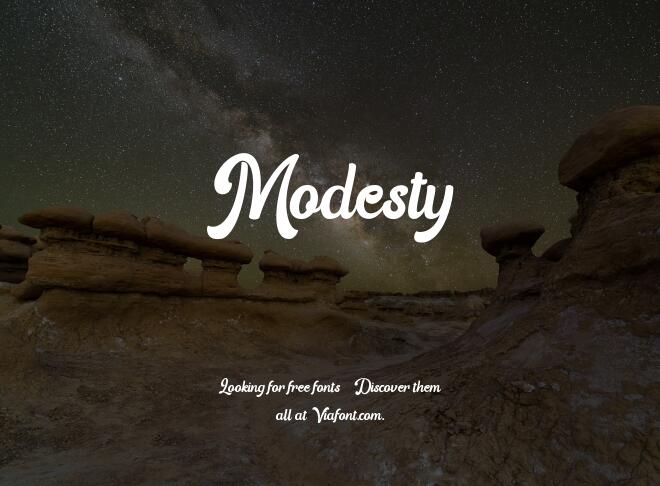Modesty Font