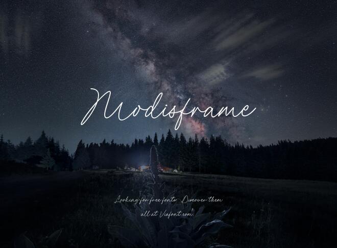 Modisframe Font