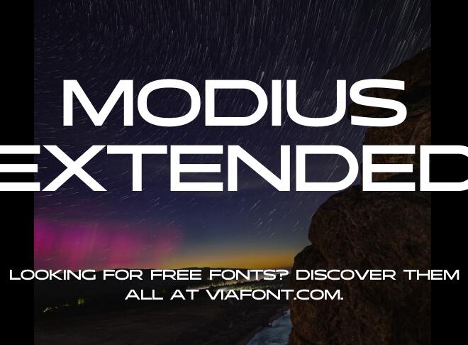 Modius Extended Font