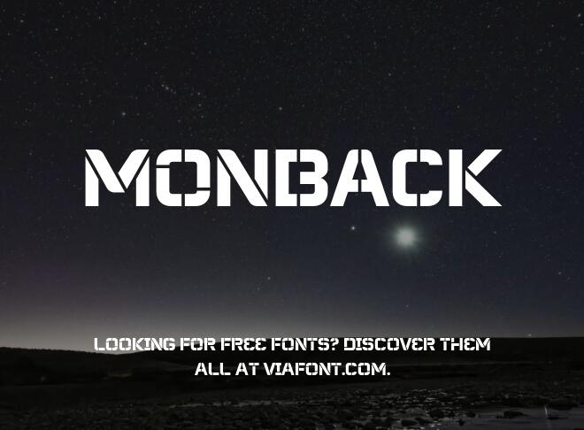 Monback Font
