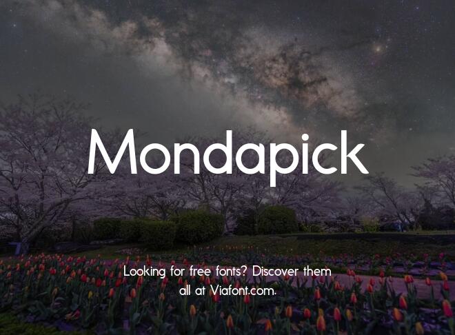 Mondapick Font