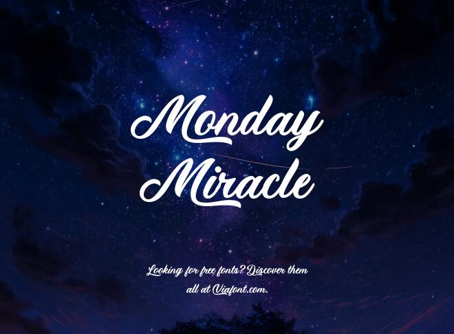 Monday Miracle Font