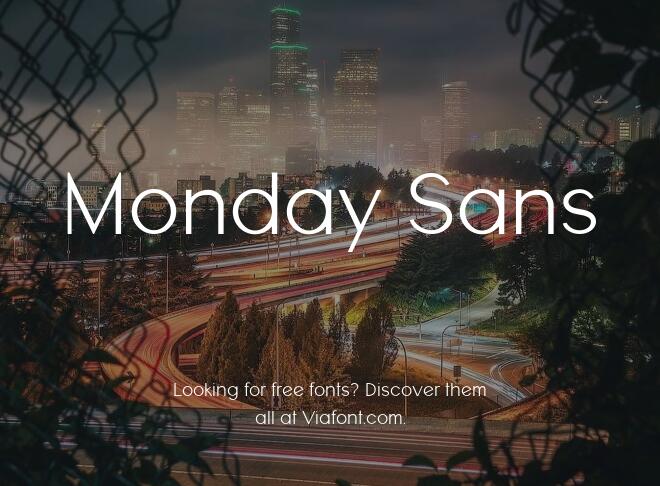 Monday Sans Font