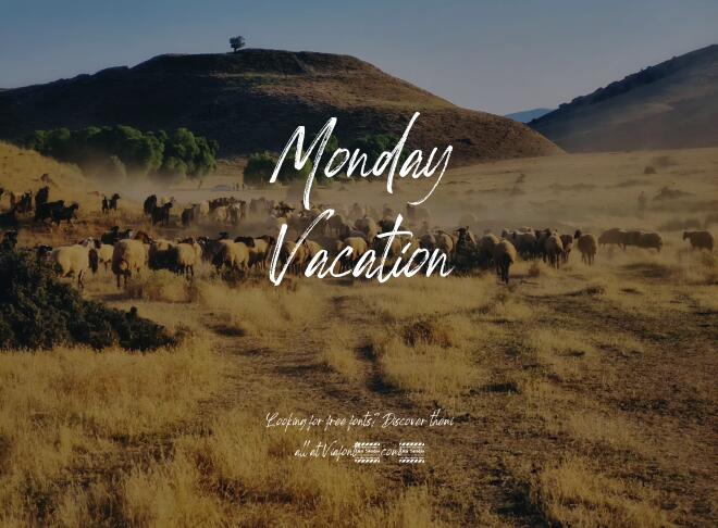 Monday Vacation Font