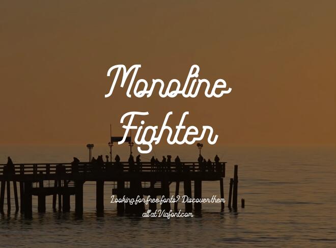 Monoline Fighter Font