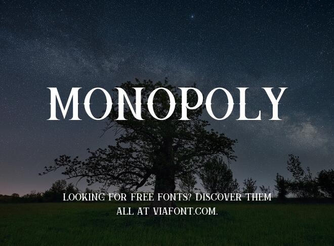 Monopoly Font