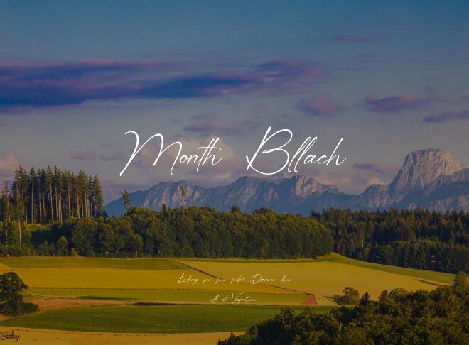 Month Bllach Font