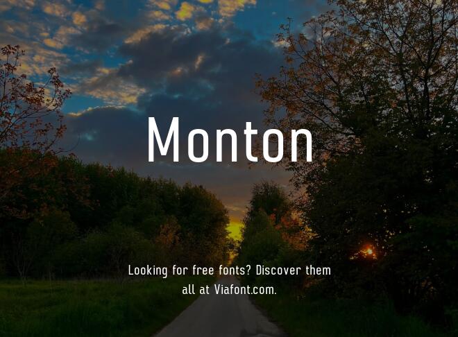 Monton Font