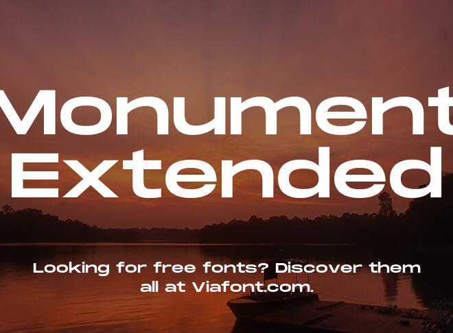 Monument Extended Font Family