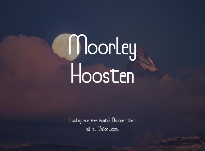 Moorley Hoosten Font