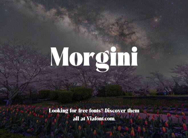 Morgini Font