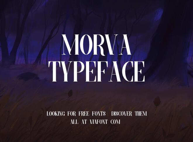 Morva Typeface Font