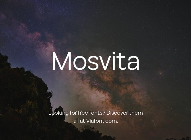 Mosvita Font Family
