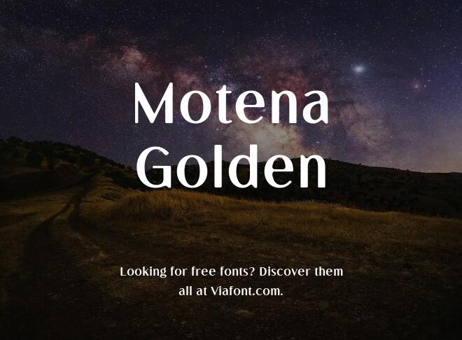 Motena Golden Font