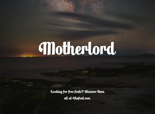 Motherlord Font