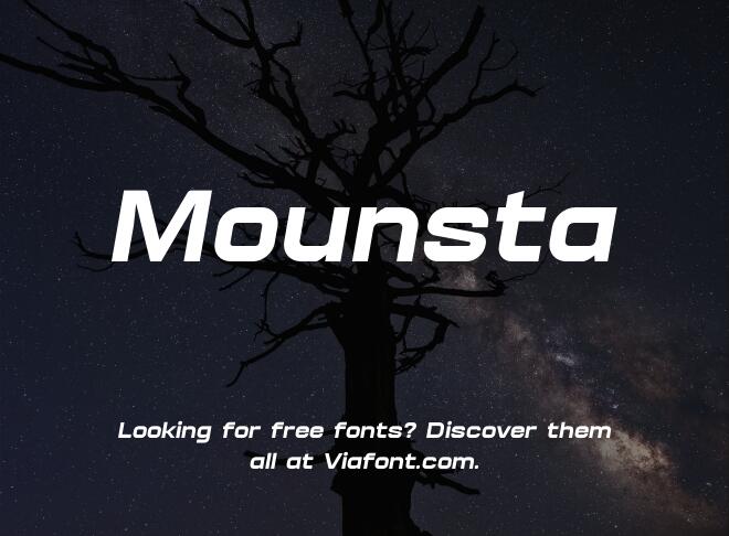 Mounsta Font