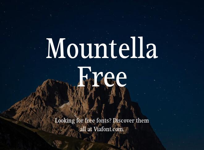 Mountella Free Font