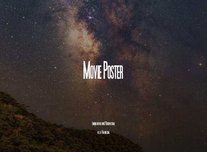 Movie Poster Font