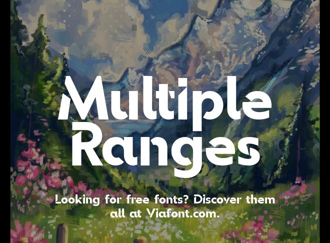 Multiple Ranges Font