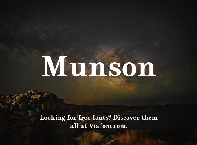 Munson Font